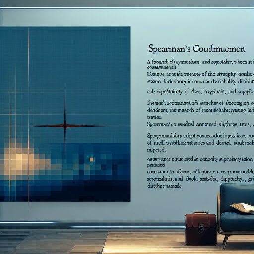 Spearmanův koeficient pořadové korelace a jeho význam ve statistice