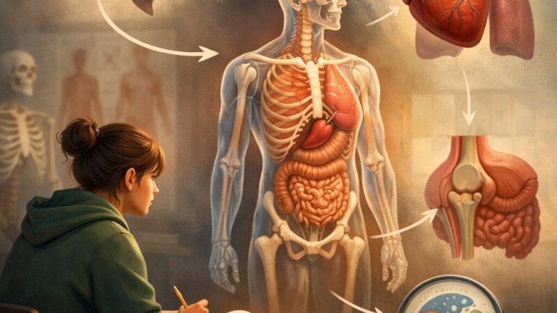 Anatomie člověka – přehledné otázky a vysvětlení pro studenty