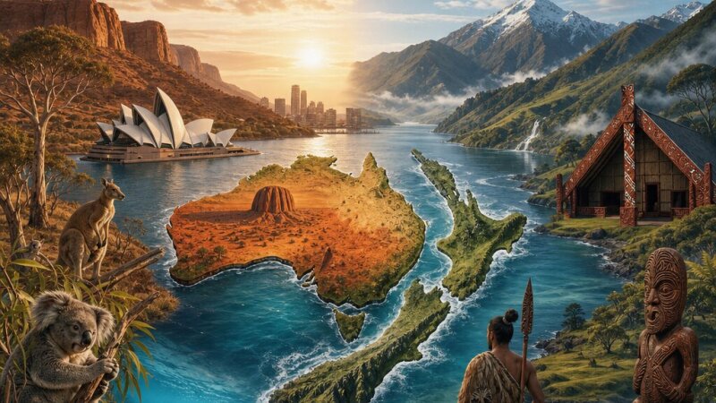 Austrálie a Nový Zéland: srovnání zemí Oceánie