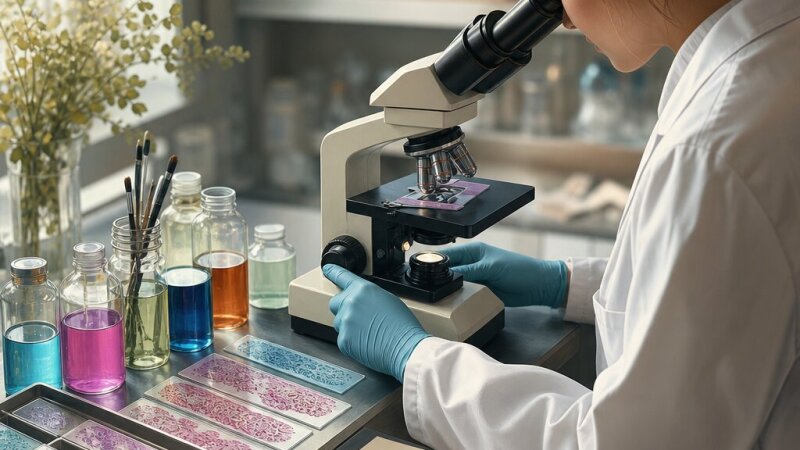 Histologické cvičení: přehled barvicích technik