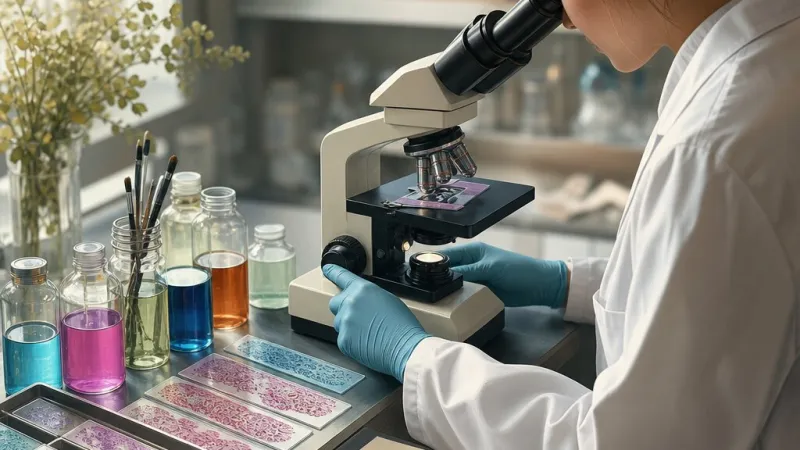 Histologické cvičení: přehled barvicích technik
