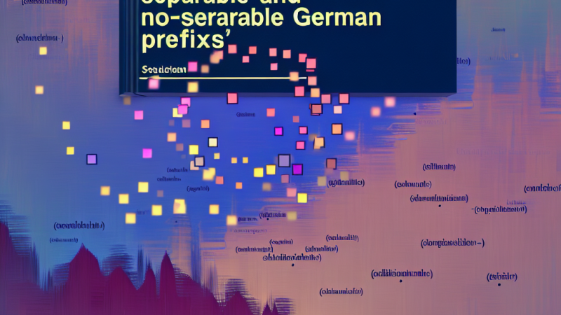 Jak rozlišovat odlučitelné a neodlučitelné německé předpony