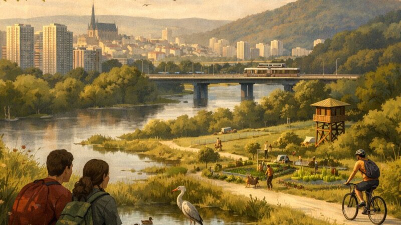 Příměstský krajinný lem Brno-Komín: propojení přírody a města