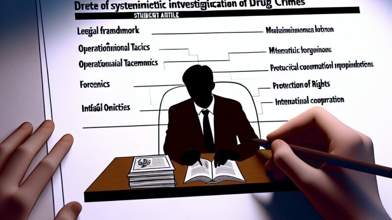 Postupy a principy vyšetřování drogové kriminality
