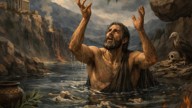 Rozbor příběhu Tantala v Petiškových Starých řeckých bájích a pověstech