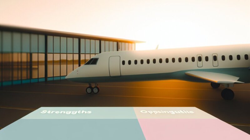 Strategická SWOT analýza Letiště Pardubice v bakalářské práci