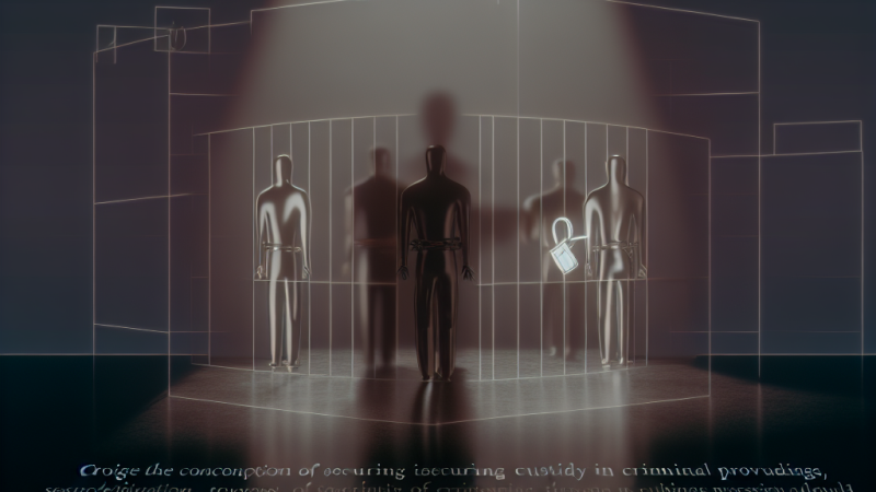 Vazba v trestním právu procesním: právní rámec a zásady ochrany osobní svobody