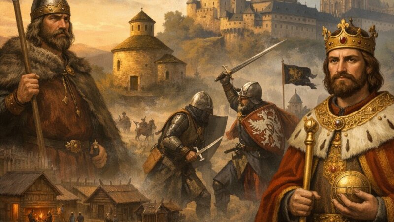 Vývoj českých zemí od Sámovy říše po vládu posledních Přemyslovců