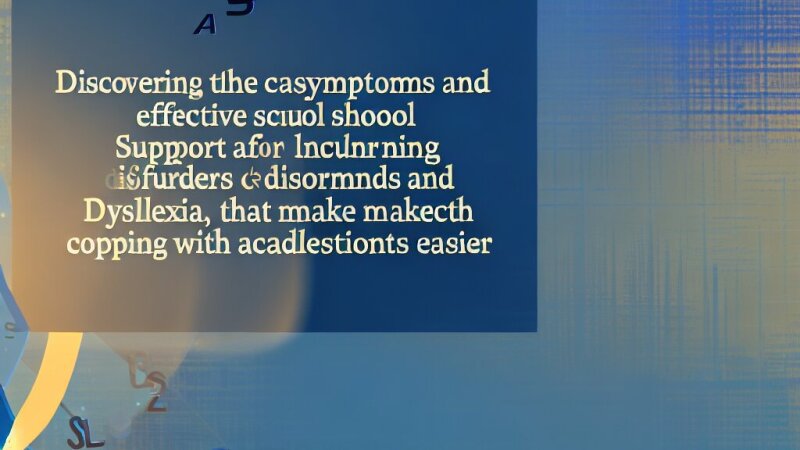Vývojové poruchy učení a dyslexie: Příčiny, symptomy a podpora ve škole