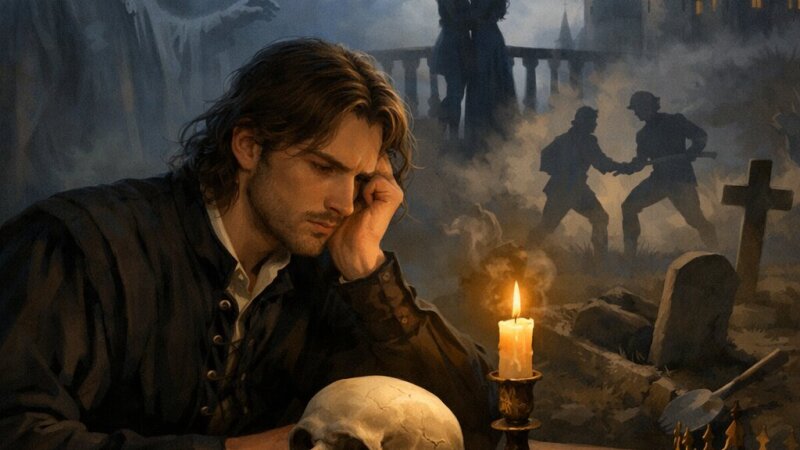 William Shakespeare a hluboká analýza tragédie Hamlet, kralevic dánský